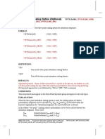 Three Point Saturation Scaling Option (Optional) : Purpose: Format