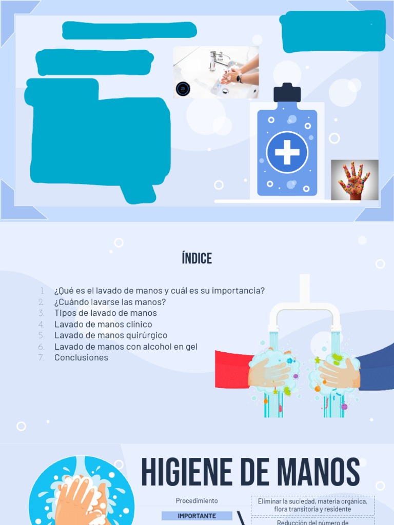 Higiene de Manos: Prevención de Infecciones | PDF | Lavado de manos ...