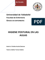 Higiene Postural en Las Aulas