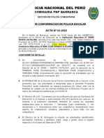 N°001-2022 - Acta de Conformacion Policia Escolar Ie 20475 - Santa Catalina