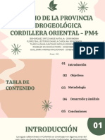 Estudio de La Provincia Hidrogeológica Cordillera Oriental - Pm4
