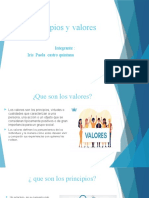 Diapositiva Principios y Valores