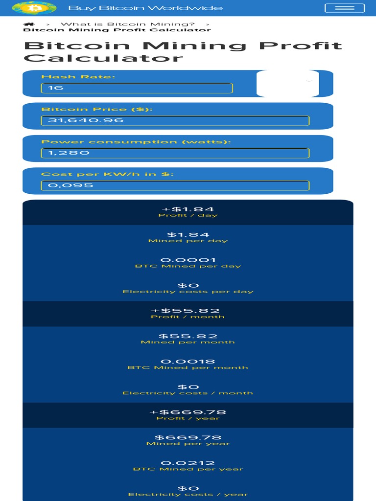 1 Bitcoin Mining Calculator ACCURATE! (2021 Updated) PDF Bitcoin