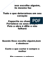 Letra de Quando Deus Escolhe Alguem