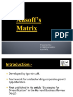 Ansoff Matrix