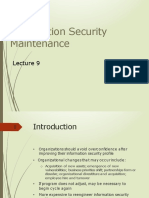 Information Security Maintenance