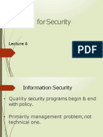 Planning Forsecurity