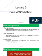 Risk Management: Prof Magtibay 2022