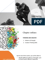 Session 2 Thinking Analysis Lesson 7 8 Patterns of Thought Creative Thinking Skills