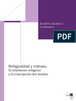 Religiosidad y Cultura El Fenómeno Religioso y La Concepción Del Mundo. Lizaola Monterrubio, Julieta Gabriela.