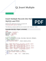 PHP MySQL Insert Multiple Records