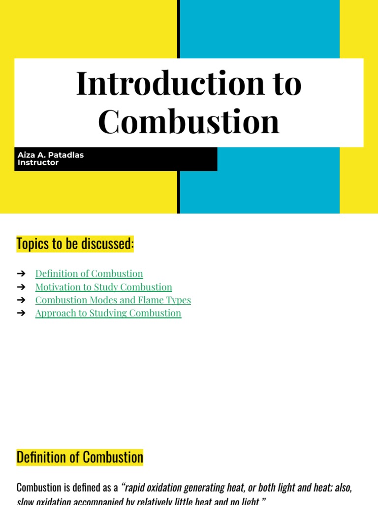 Introduction To Combustion Pdf Science Mathematics
