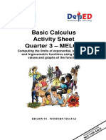 Basic Calculus Activity Sheet Quarter 3 - Melc 5