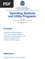 Lecture 3 - Operating System and Utility Programs