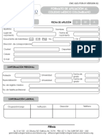 FORMATO AFILIACION Colegio Medico Colombia