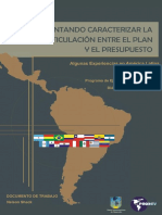 Intentando Caracterizar La Articulacion Entre El Plan y El Presupuesto