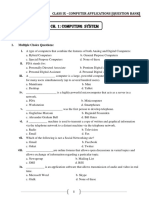 Ch. 1: Computing System: Class Ix - Computer Applications (Question Bank)