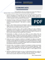 Fiscalía de La Nación - Comunicado