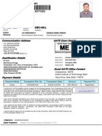 07 Nov 1997 Male Obc-Ncl: Communication Address GATE Exam Details