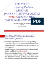 Analysis of Variance (Anova) Part 3 Two-Way Anova Replication (Factorial Experiment)