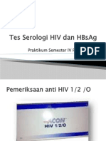 Praktikum Tes Serologi HIV Dan HBsAg