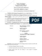Executive Order No. 2018-07: Office of The Punong Barangay