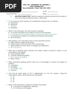 EDUC-109-EXAMINATION_ANSWERSFINALS