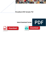 Act Broadband Bill Sample PDF