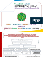 KULIAH AIK Materi-9 ITKeS MUHAMMADIYAH SIDRAP (Institut Teknologi Kesehatan & Sains Muhammadiyah