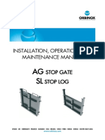 AG SL: Installation, Operation and Maintenance Manual Stop Gate Stop Log