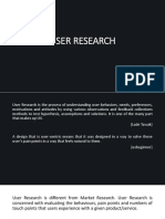 USER RESEARCH METHODS