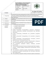 8.6.1.c SOP PEMANTAUAN BERKALA PELAKSANAAN PROSEDUR PEMELIHARAAN DAN STERILISASI INSTRUMEN