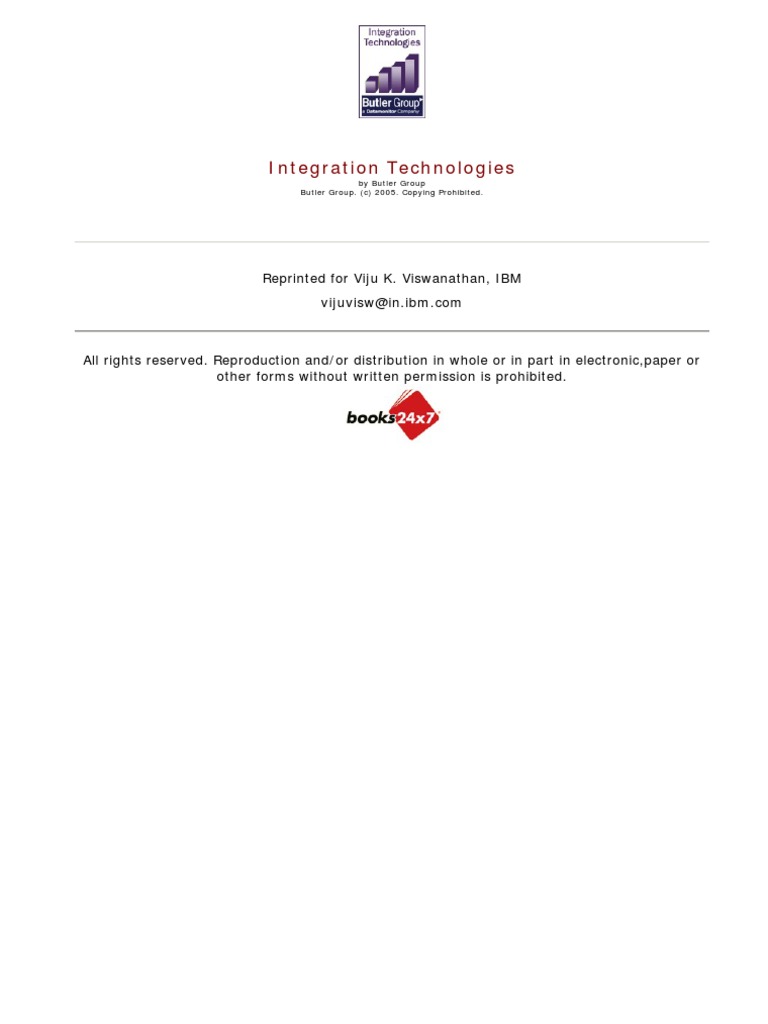 Integration Technologies | PDF | Service Oriented Architecture ...