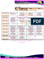 Schedule (Teachers)