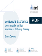 Seven principles of behavioural economics and their application to saving