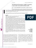 Evaluation of Three Behavioural Economics Nudges On Grocery and Convenience Store Sales of Promoted Nutritious Foods