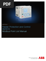 REF615 5.0 IEC Modbus Point List Manual - G