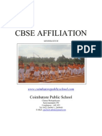 Cbse Affiliation Write Up
