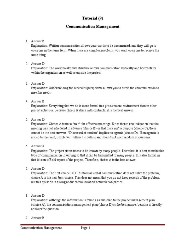 Effective Communication Management Tips | PDF | Communication | Cognition