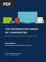 Download The Information Needs of Communities by Federal Communications Commission SN57752459 doc pdf