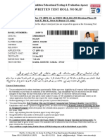 Etea Written Test Roll No Slip: Khyber Pakhtunkhwa Educational Testing & Evaluation Agency