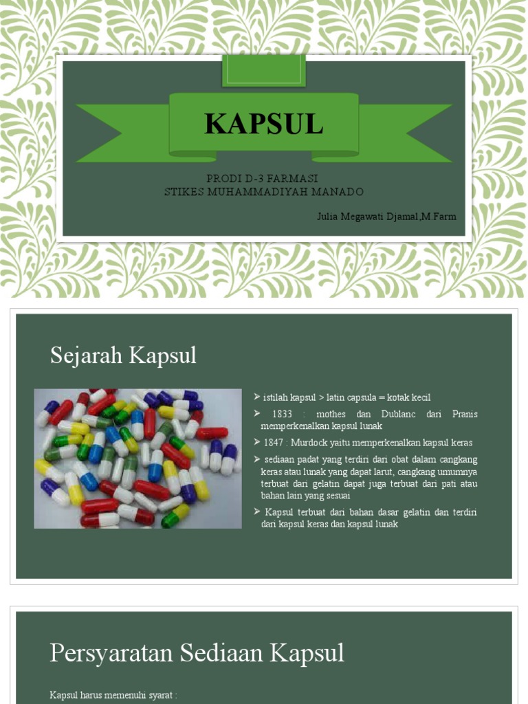Kapsul Dan Pengisian Kapsul Pdf