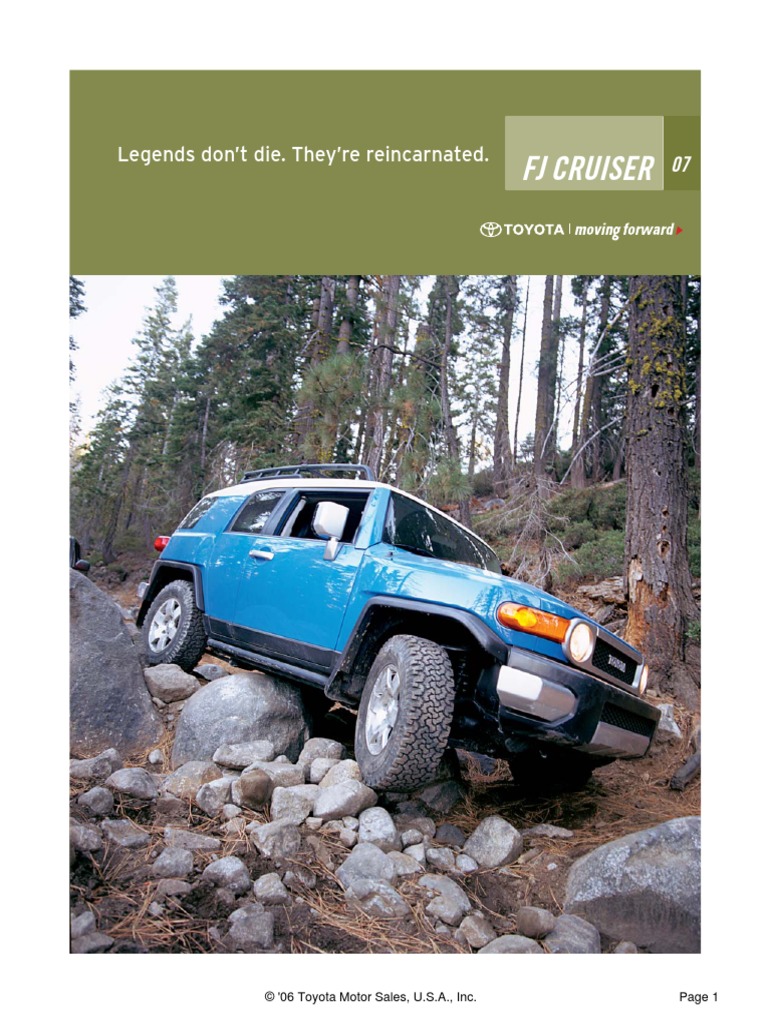 2014 TOYOTA FJ CRUISER OWNERS MANUAL PDF intelligence overview