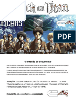 Attack on titan (C4) - Fichas prontas