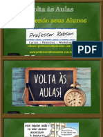 Volta Às Aulas Recebendo Seus Alunos