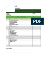 Listado y Verificación de Equipos de Protección Personal