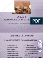 Unidad II - Carbohidratos 2022