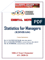 Statistics For Managers