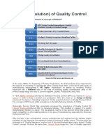 History (Evolution) of Quality Control: Contributors in The Improvement of Concept of QUALITY