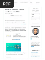 Power BI Interview Questions and Answers For 2022